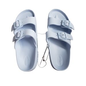 Cat & Jack Kids Blue Double Buckle Sandals - Size 2